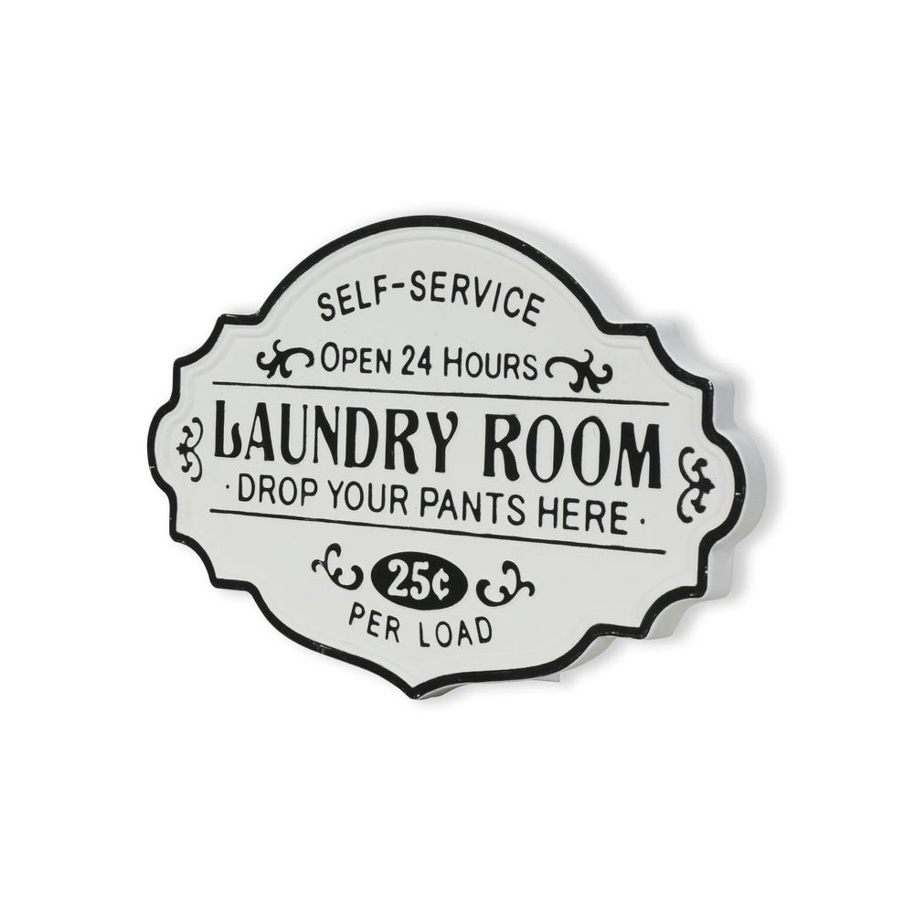 Enamel Finished Laundry Room Sign. Picture 13