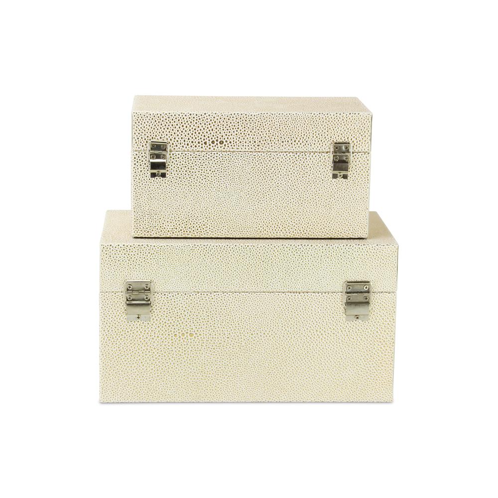 Galena "Double Happiness" White Gold Shagreen Box Set. Picture 4