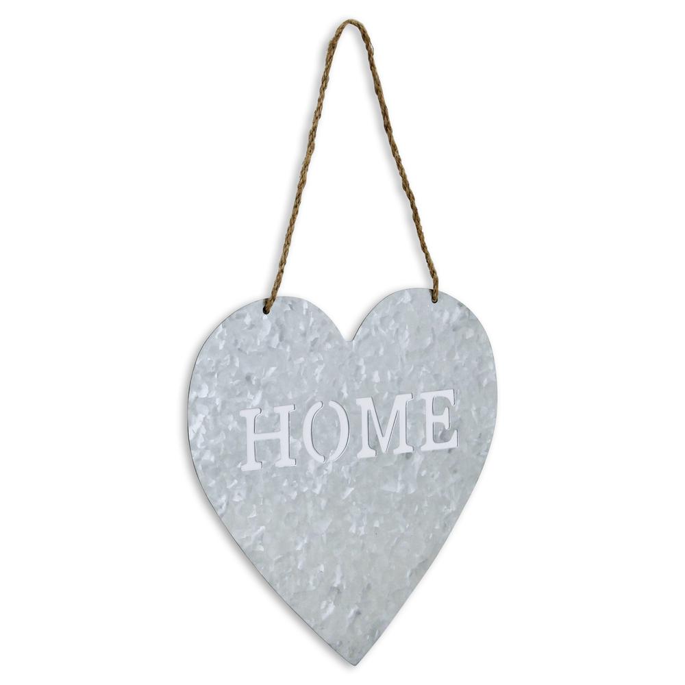 Metal Heart Shaped Hanging "Home". Picture 2