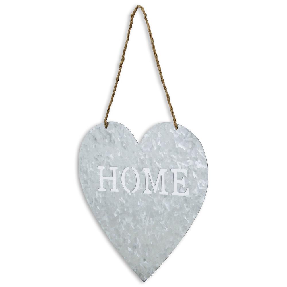 Metal Heart Shaped Hanging "Home". Picture 3