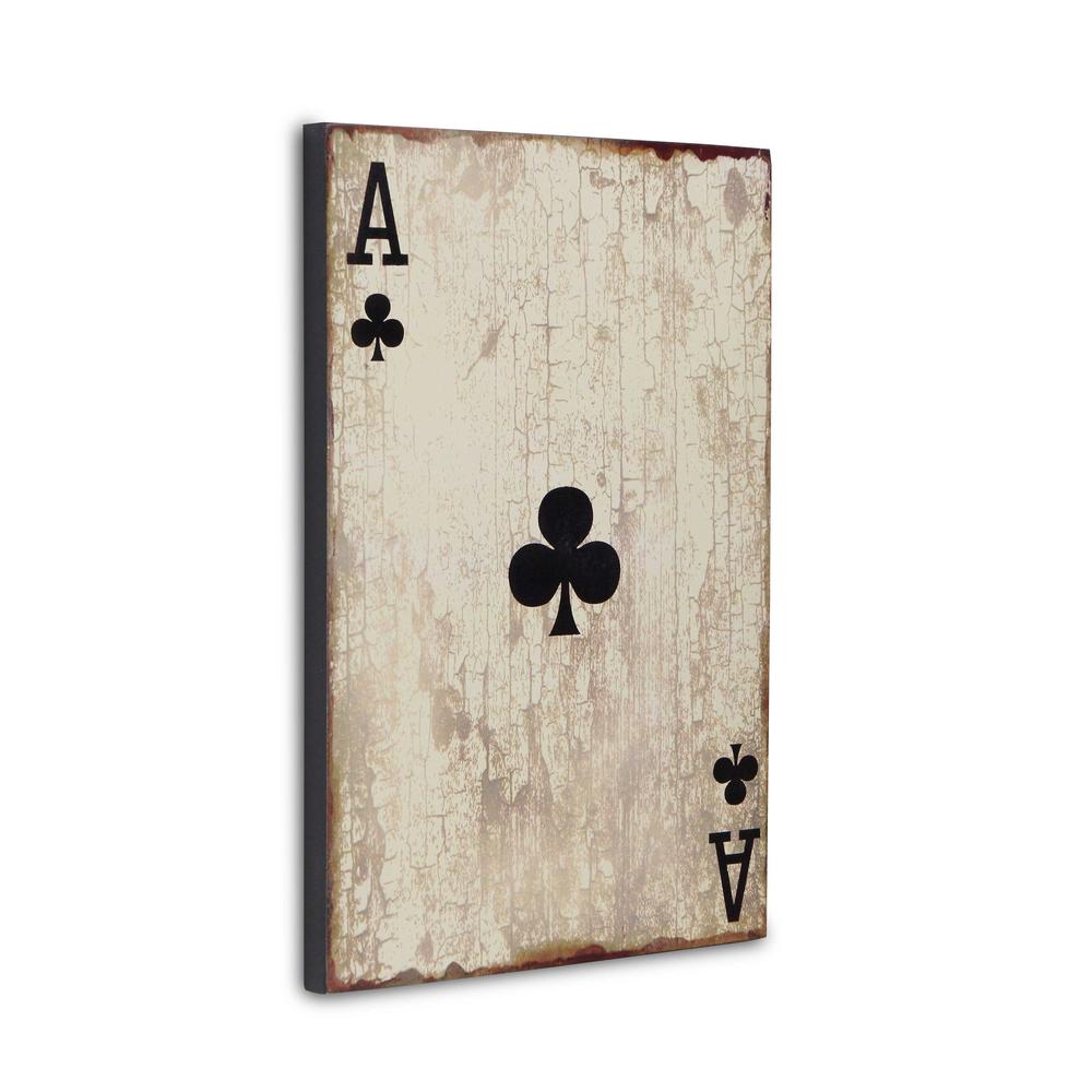 Ace of Clubs Playing Card Wall Art. Picture 2