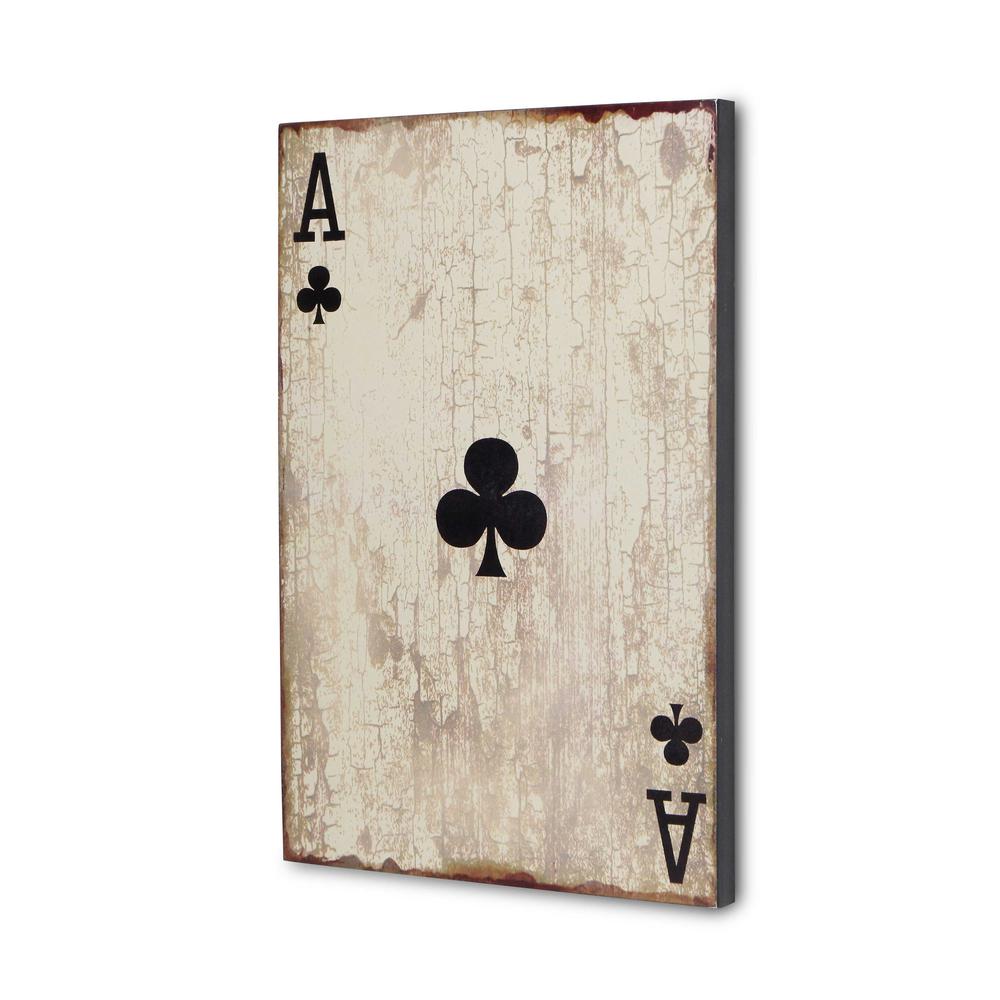 Ace of Clubs Playing Card Wall Art. Picture 3