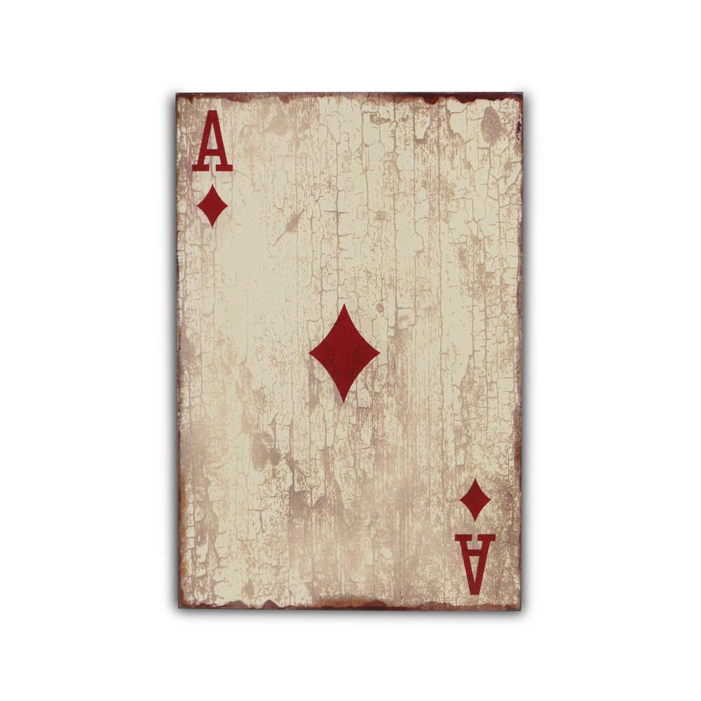 Ace of Diamonds Playing Card Wall Art. Picture 1