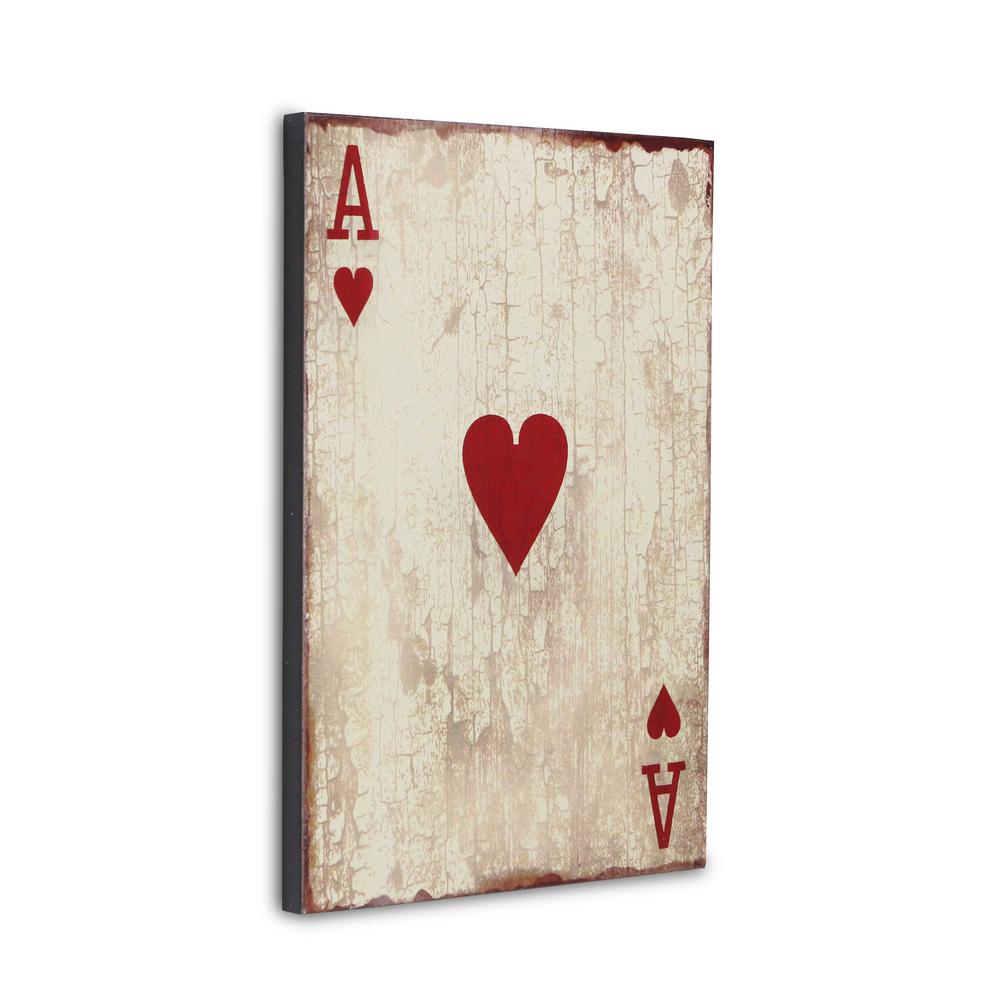 Ace of Hearts Playing Card Wall Art. Picture 2