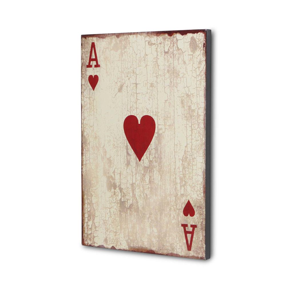 Ace of Hearts Playing Card Wall Art. Picture 3