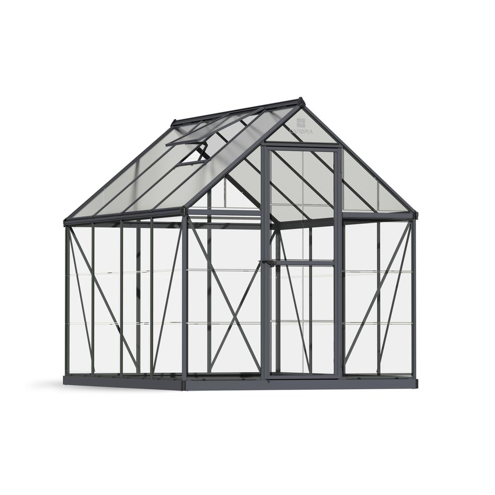 Hybrid 6' x 8' Greenhouse - Silver. Picture 1