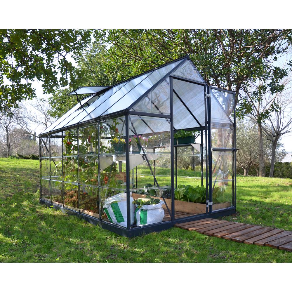 Hybrid 6' x 10' Greenhouse - Silver. Picture 38