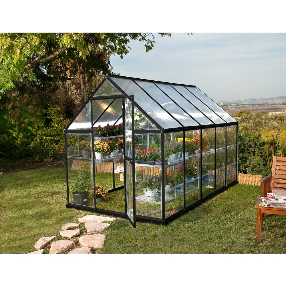 Hybrid 6' x 10' Greenhouse - Silver. Picture 39