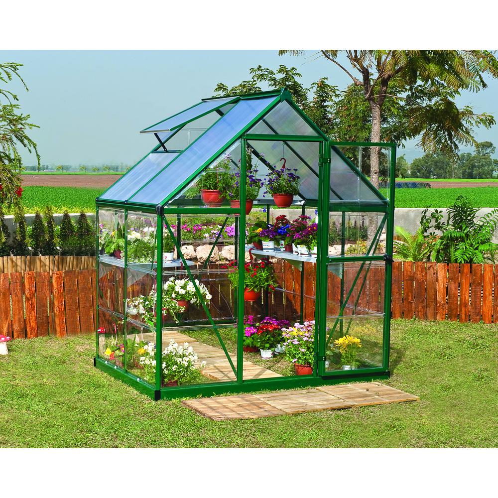 Hybrid 6' x 4' Greenhouse - Silver. Picture 21