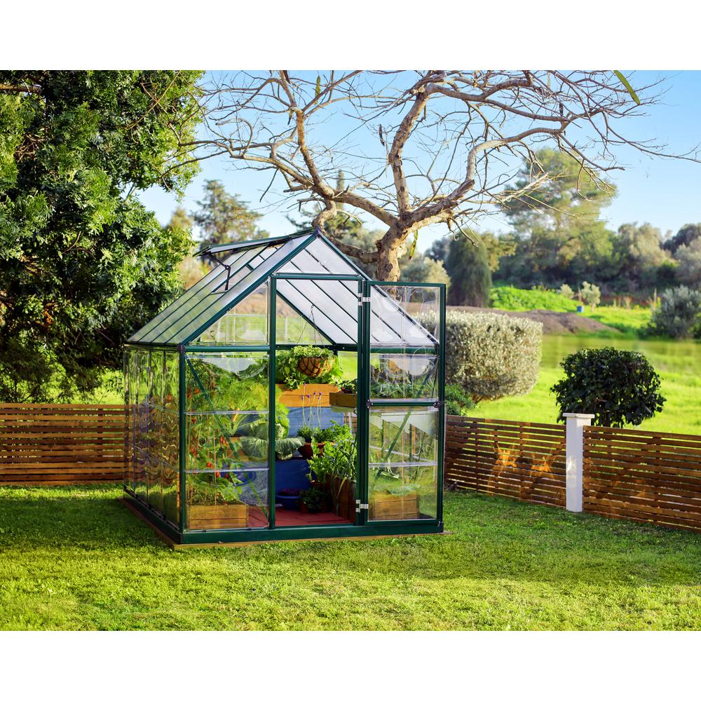 Hybrid 6' x 8' Greenhouse - Silver. Picture 38