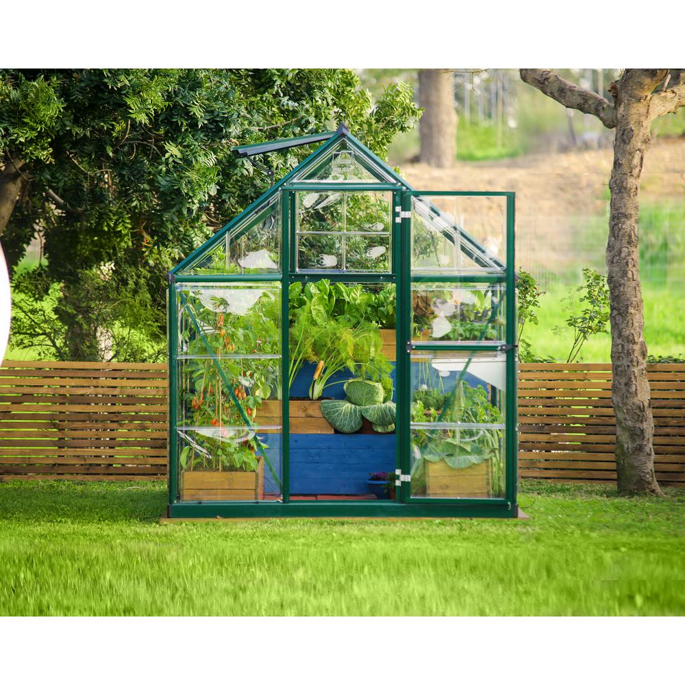 Hybrid 6' x 8' Greenhouse - Silver. Picture 36
