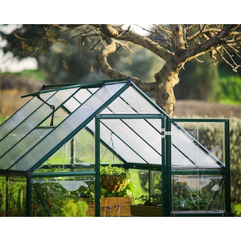 Hybrid 6' x 8' Greenhouse - Silver. Picture 37