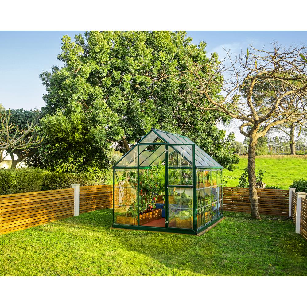 Hybrid 6' x 8' Greenhouse - Silver. Picture 42