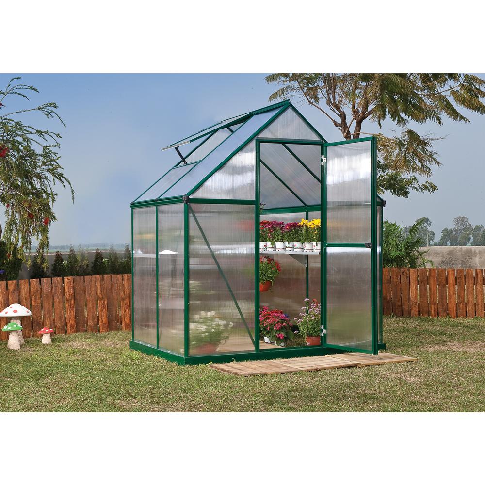Mythos 6' x 4' Greenhouse - Silver. Picture 12