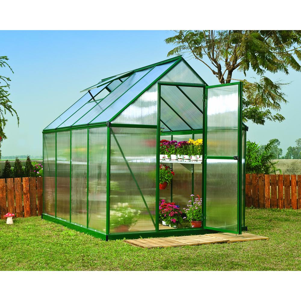 Mythos 6' x 8' Greenhouse - Silver. Picture 19