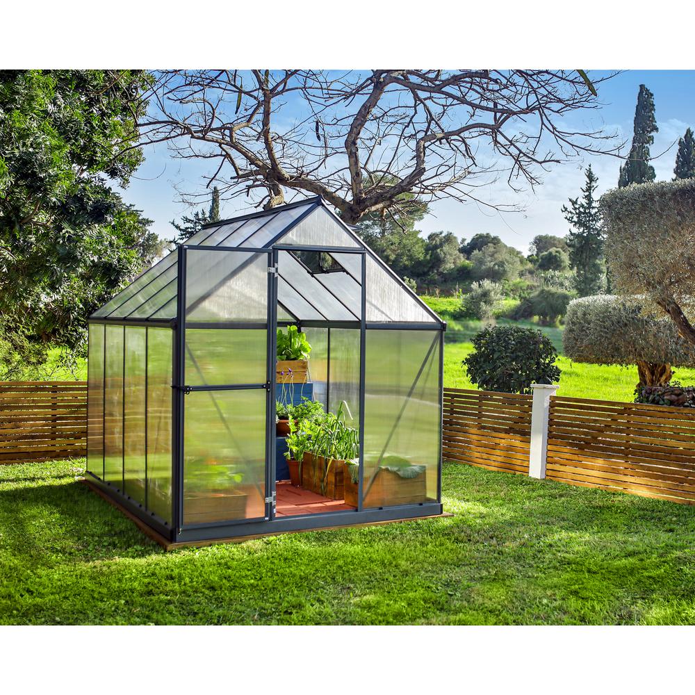 Mythos 6' x 8' Greenhouse - Silver. Picture 42