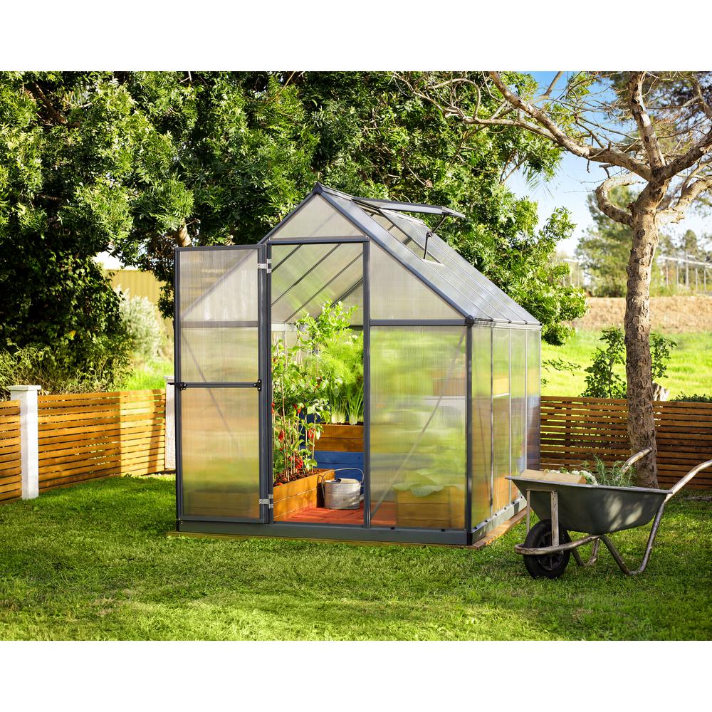 Mythos 6' x 8' Greenhouse - Silver. Picture 48