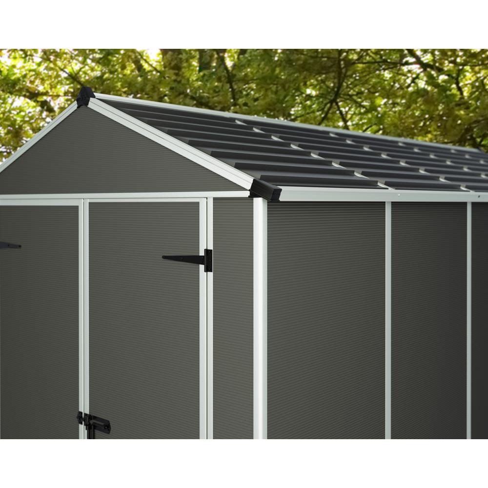 Rubicon 6' x 12' Shed - Gray. Picture 4