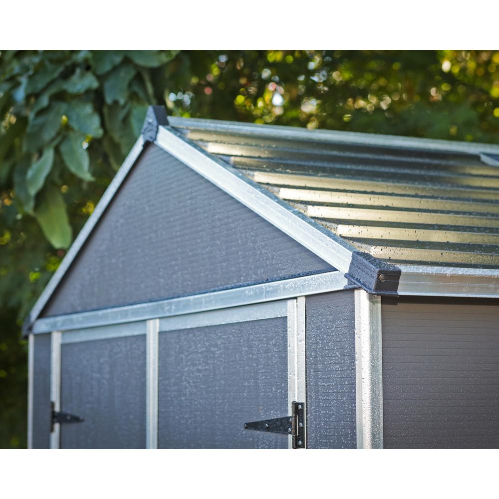 Rubicon 6' x 12' Shed - Gray. Picture 5