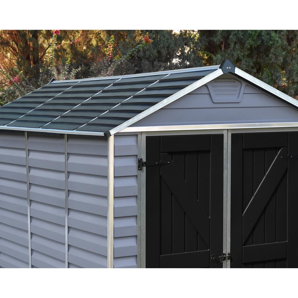 SkyLight 6' x 8' Shed - Gray. Picture 16