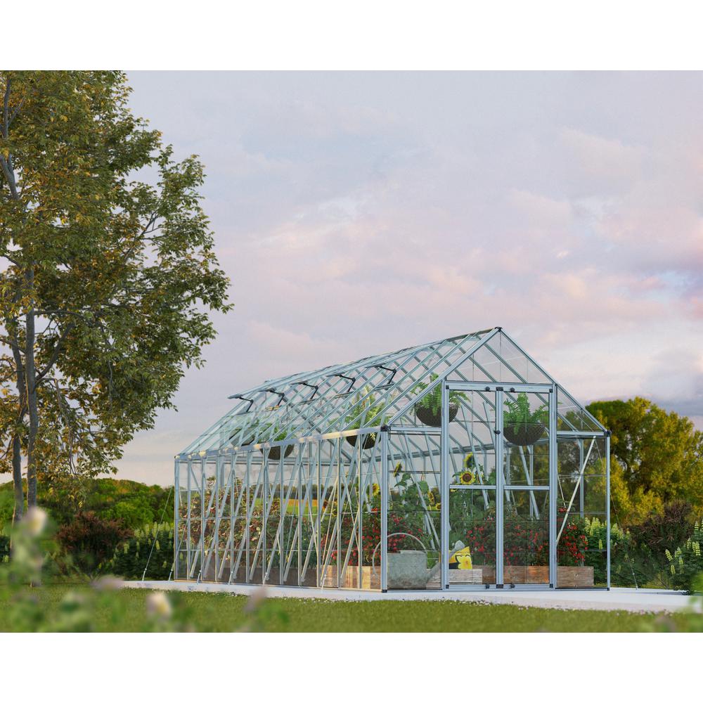 Snap & Grow 8' x 24' Greenhouse - Silver. Picture 7