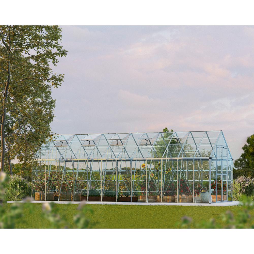 Snap & Grow 8' x 24' Greenhouse - Silver. Picture 8