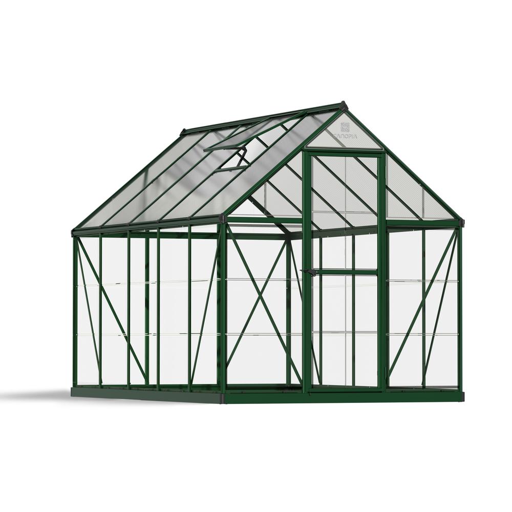Hybrid 6' x 10' Greenhouse - Green. Picture 1