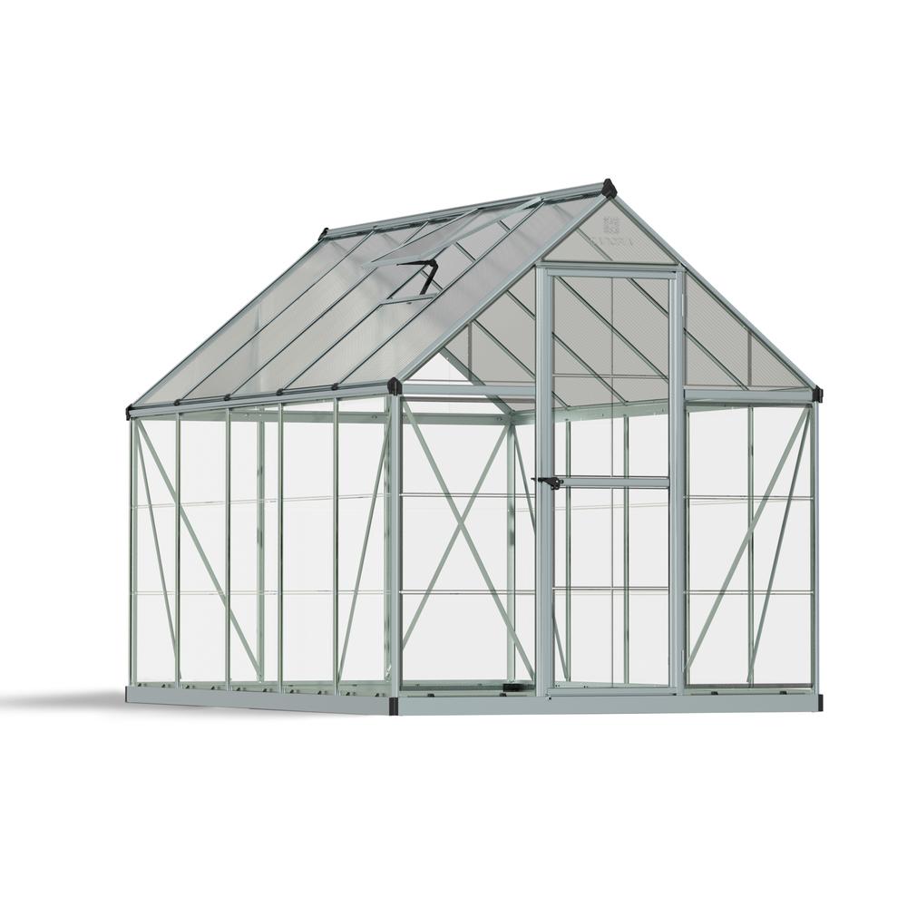 Hybrid 6' x 10' Greenhouse - Silver. Picture 12