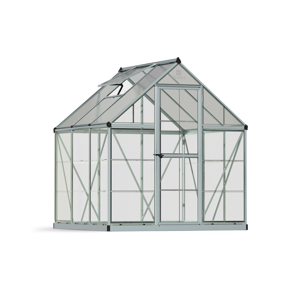 Hybrid 6' x 6' Greenhouse - Silver. Picture 1