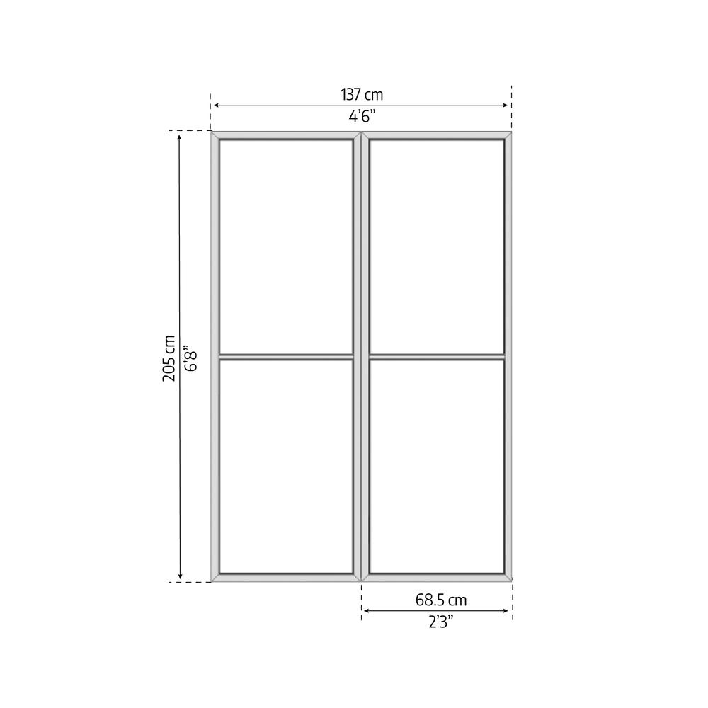 Ledro 10' x 10' Enclosed Gazeto w/screen doors - Gray/Bronze. Picture 2
