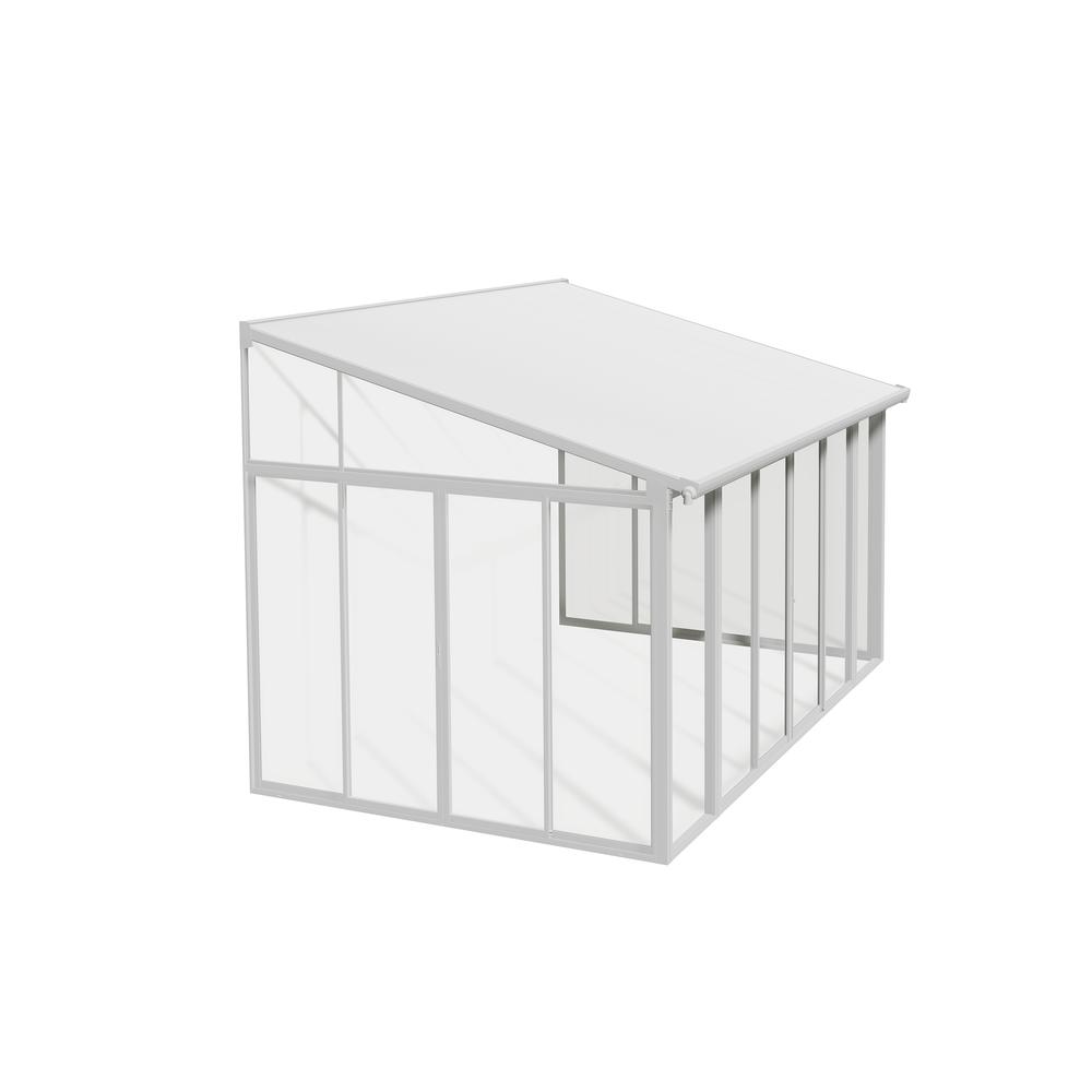 SanRemo 10' x 14' Patio Enclosure - White. Picture 1