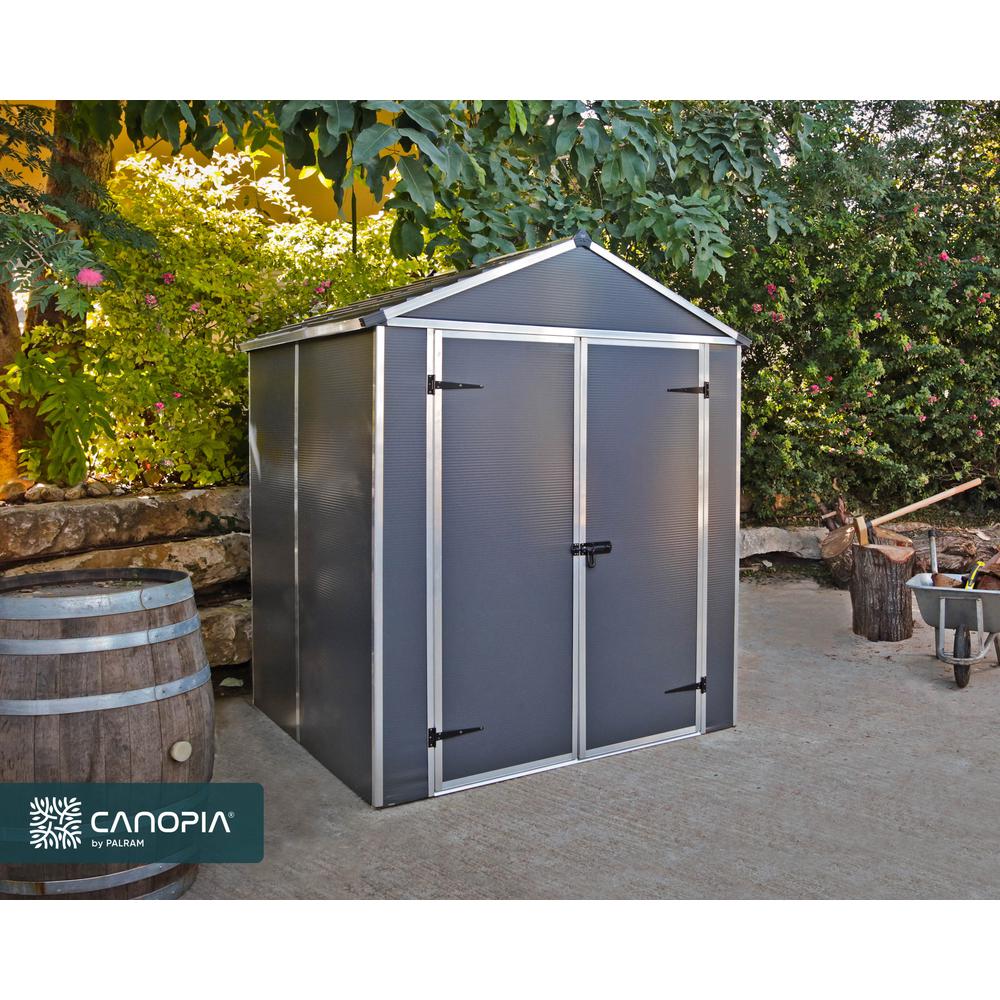 Rubicon 6' x 5' Shed - Gray. Picture 3