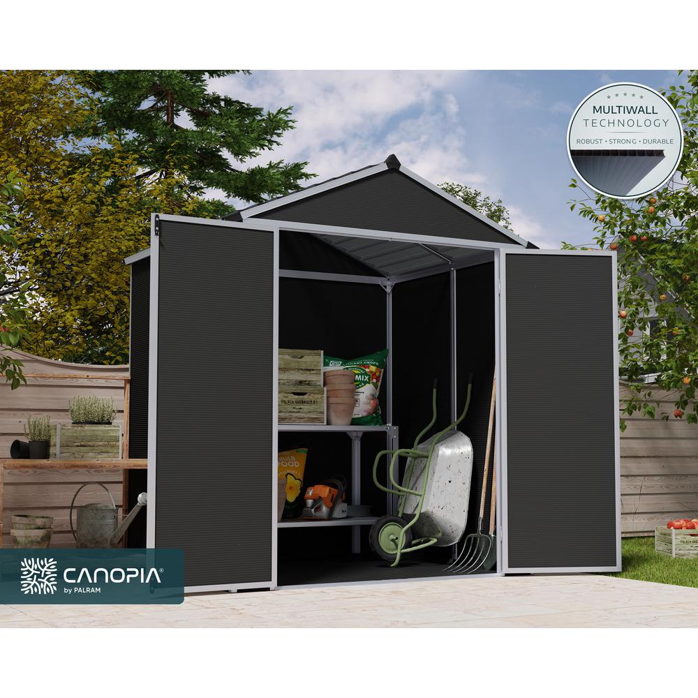 Rubicon 6' x 5' Shed - Gray. Picture 4
