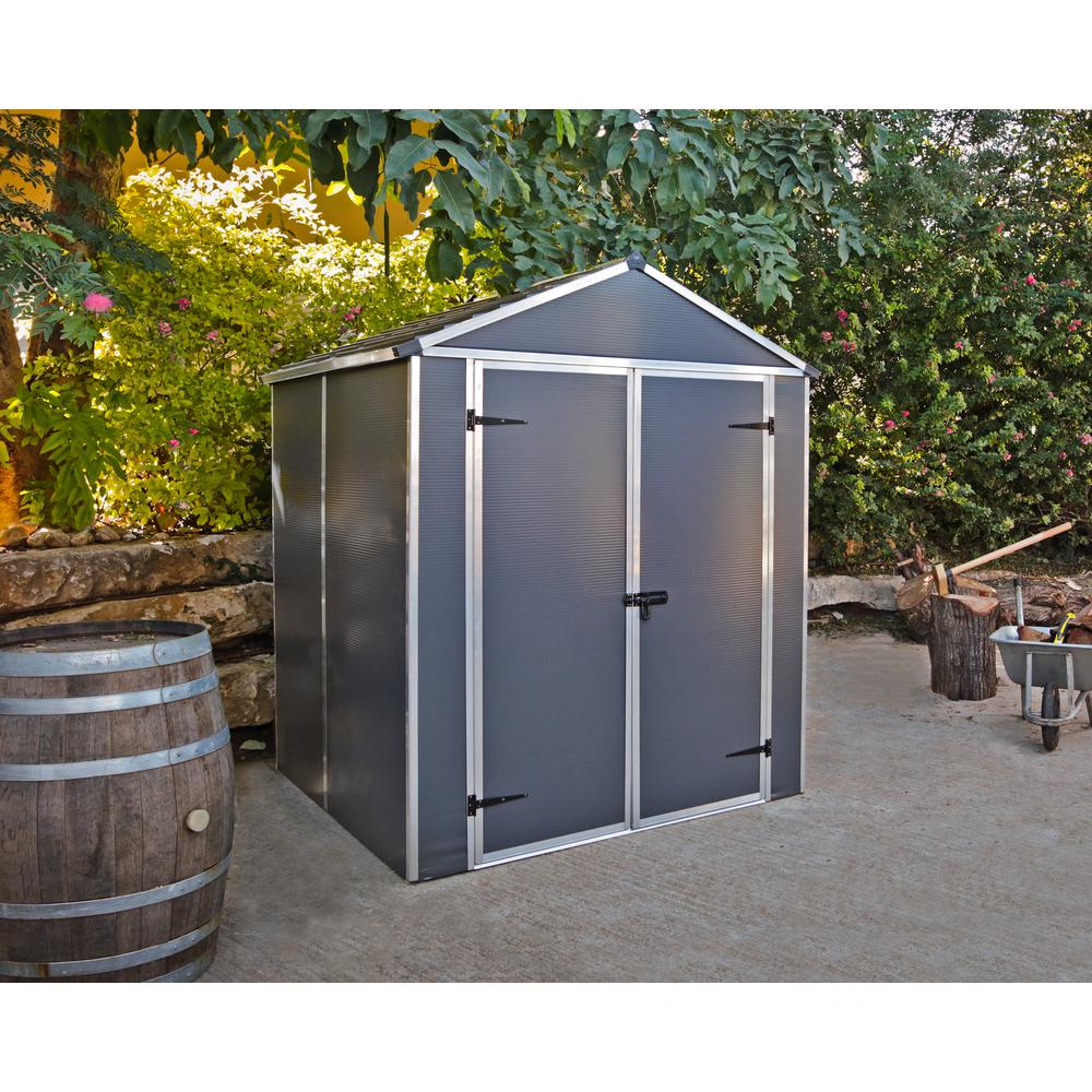 Rubicon 6' x 5' Shed - Gray. Picture 5