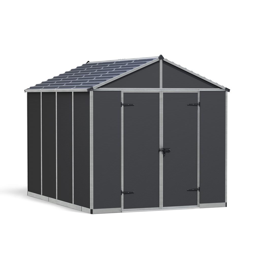 Rubicon 8' x 10' Shed - Gray. Picture 1
