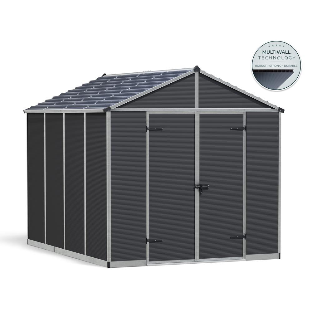 Rubicon 8' x 10' Shed - Gray. Picture 2