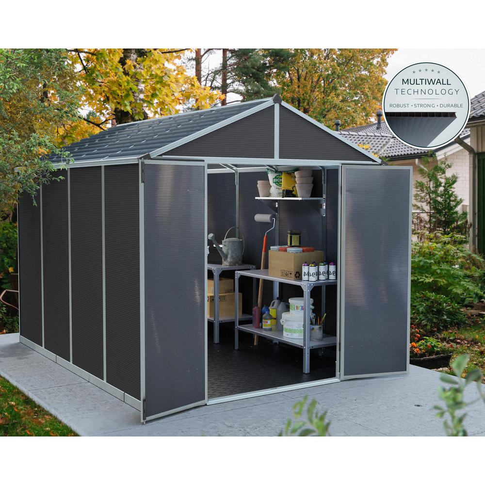 Rubicon 8' x 10' Shed - Gray. Picture 3