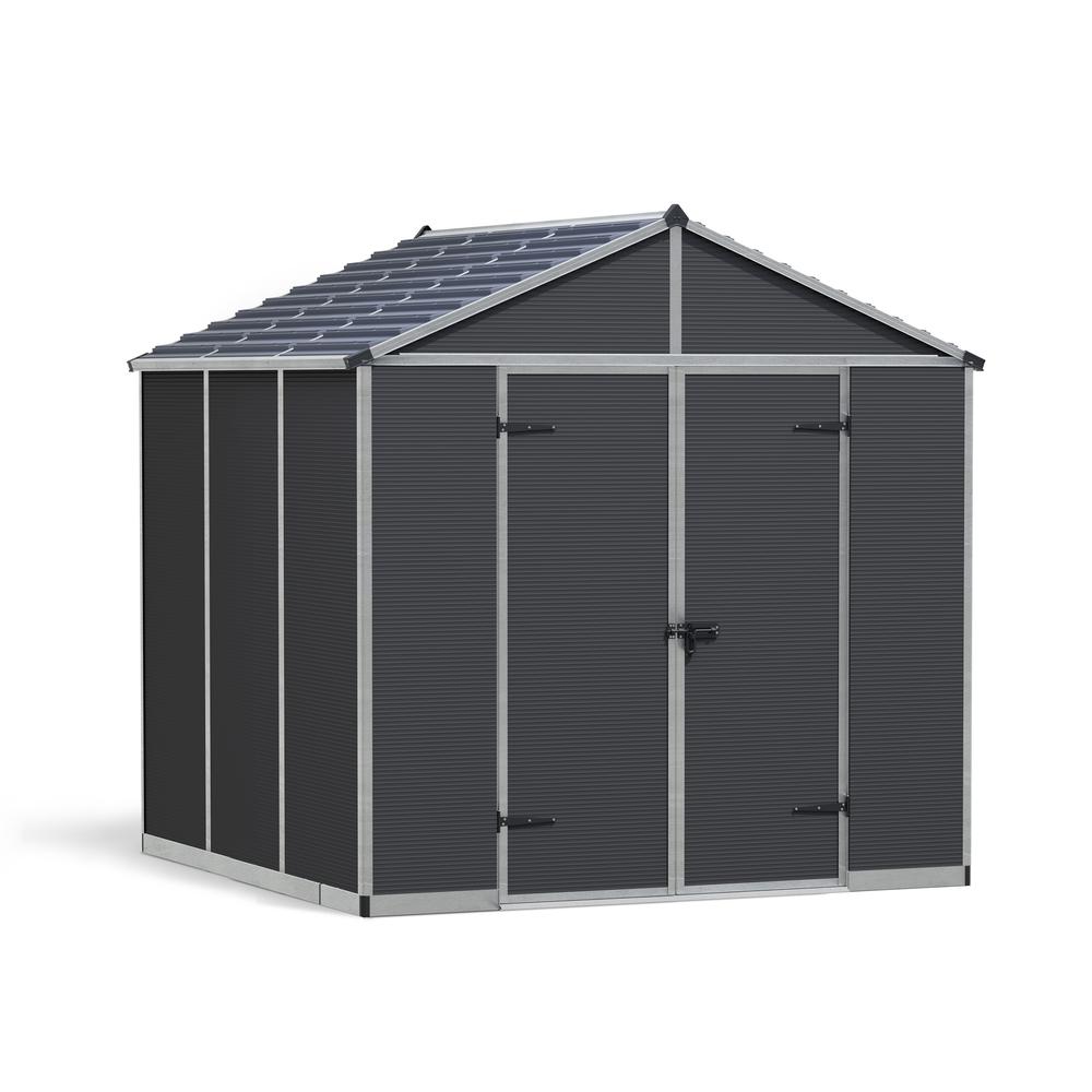 Rubicon 8' x 8' Shed - Gray. Picture 6