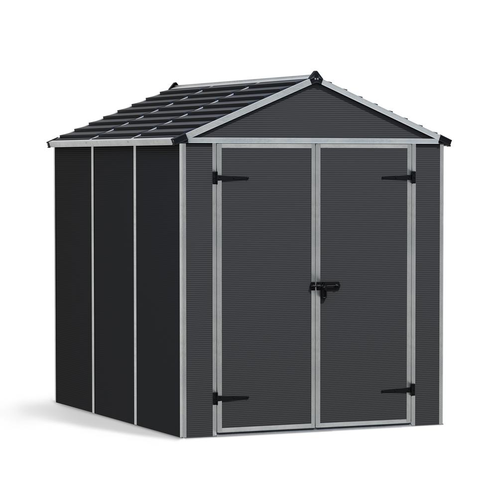 Rubicon 6' x 8' Shed - Gray. Picture 1