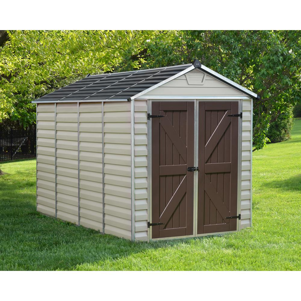 SkyLight 6' x 10' Shed - Tan. Picture 10