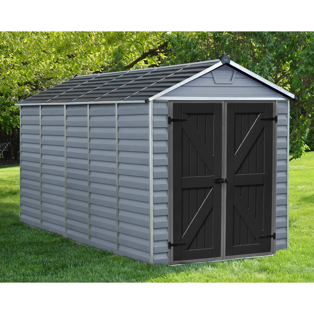 SkyLight 6' x 12' Shed - Gray. Picture 18