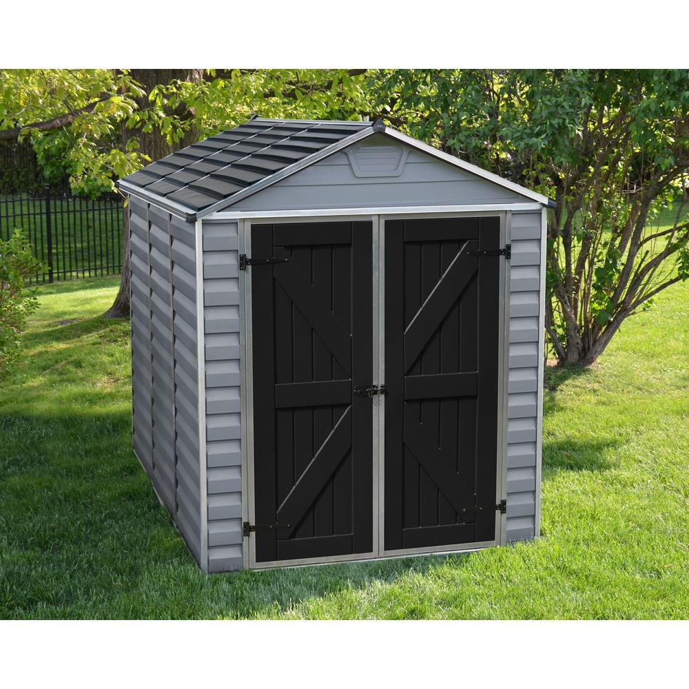 SkyLight 6' x 8' Shed - Gray. Picture 13