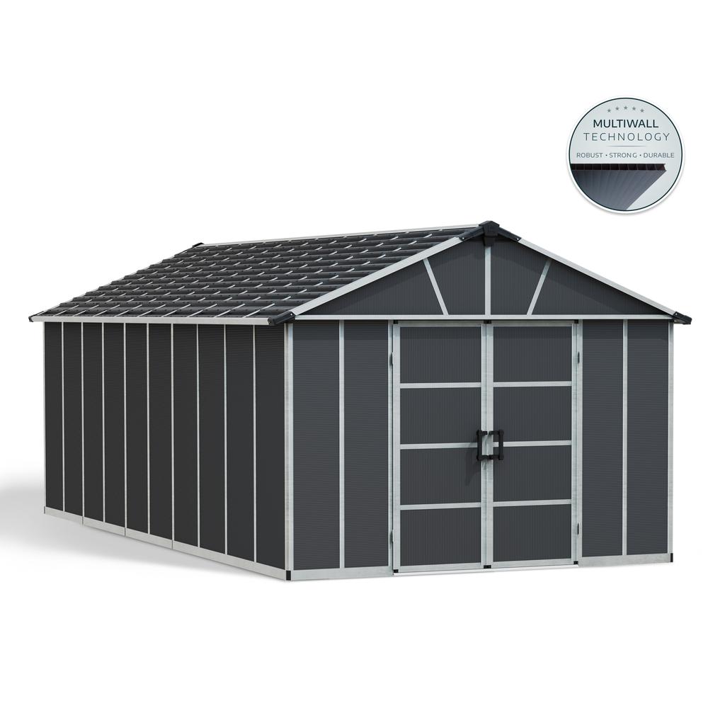 Yukon S 11' x 21' Shed - Gray. Picture 6