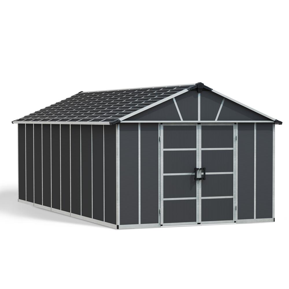 Yukon S 11' x 21' Shed - Gray. Picture 9