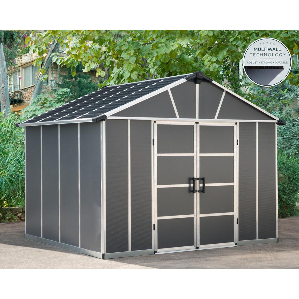 Yukon S 11' x 9' Shed - Gray. Picture 11