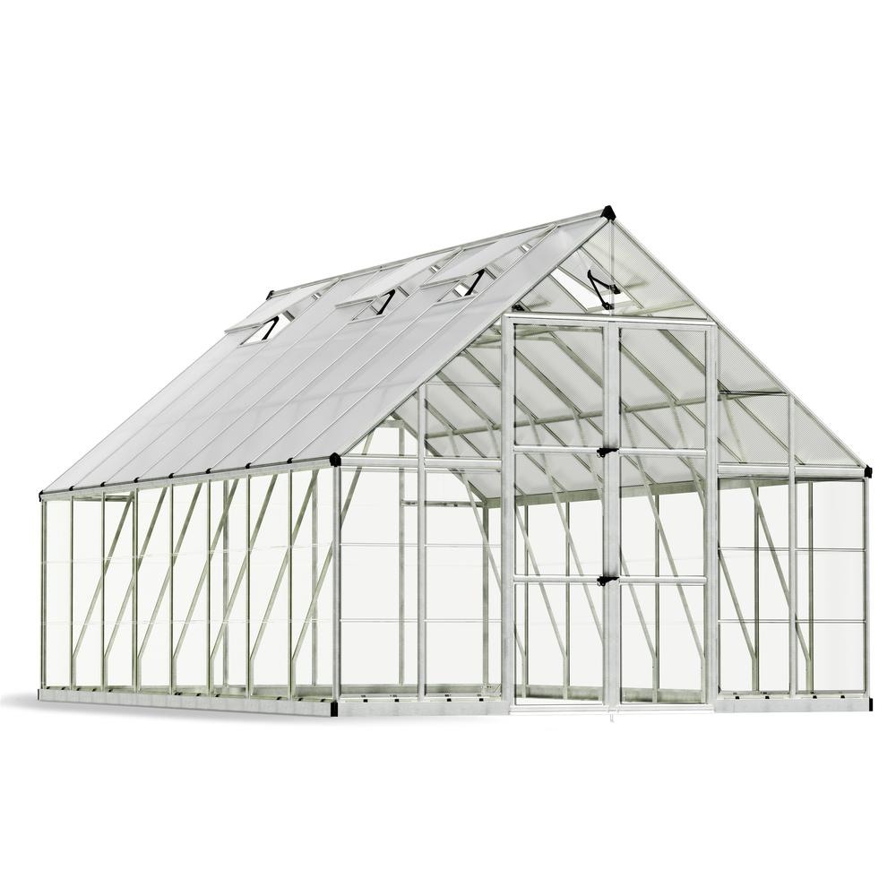 Balance 10' x 16' Greenhouse - Silver. Picture 1