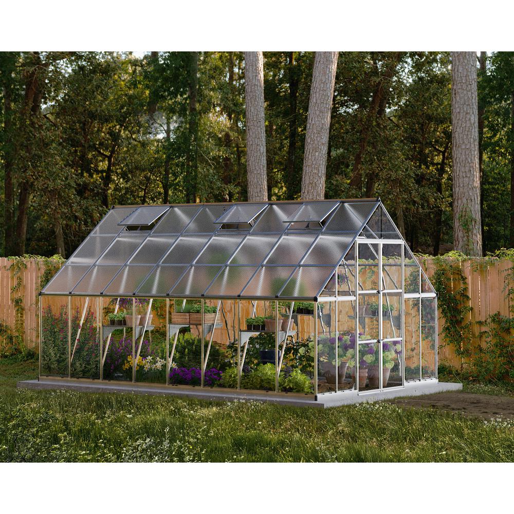 Balance 10' x 16' Greenhouse - Silver. Picture 28