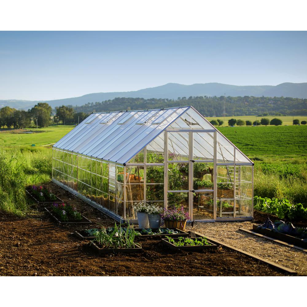 Balance 10' x 28' Greenhouse - Silver. Picture 17