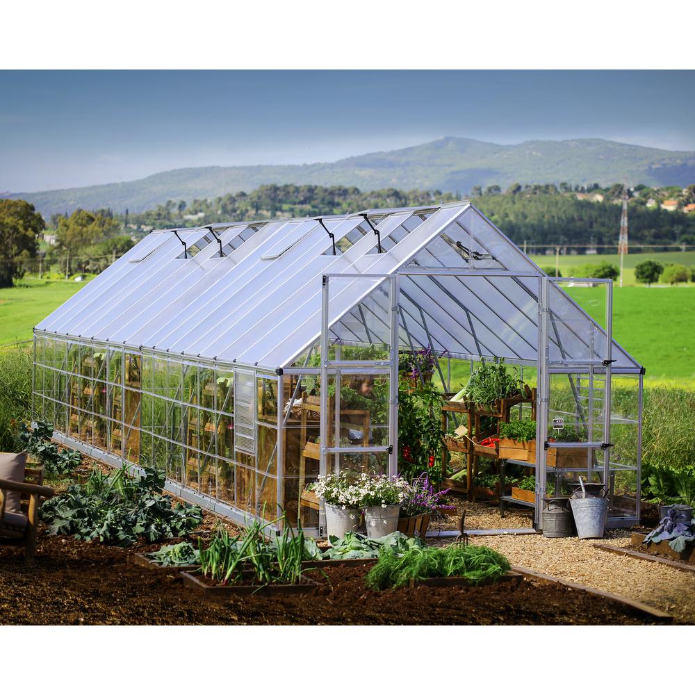 Balance 10' x 32' Greenhouse - Silver. Picture 17