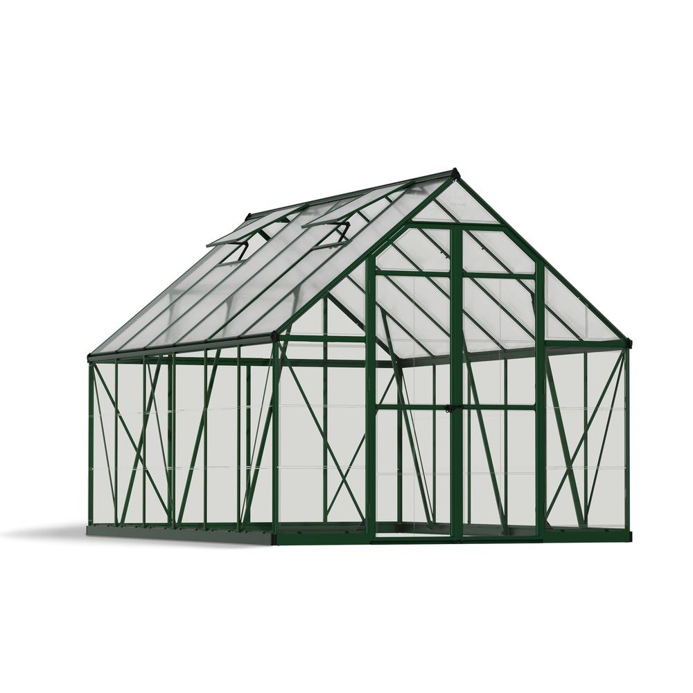 Balance 8' x 12' Greenhouse - Green. Picture 1
